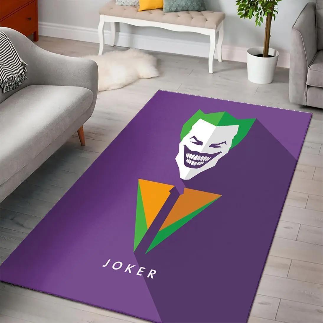 Joker logo marvel movies area rugs living room carpet rug regtangle carpet floor decor home decor Rectangle Rug