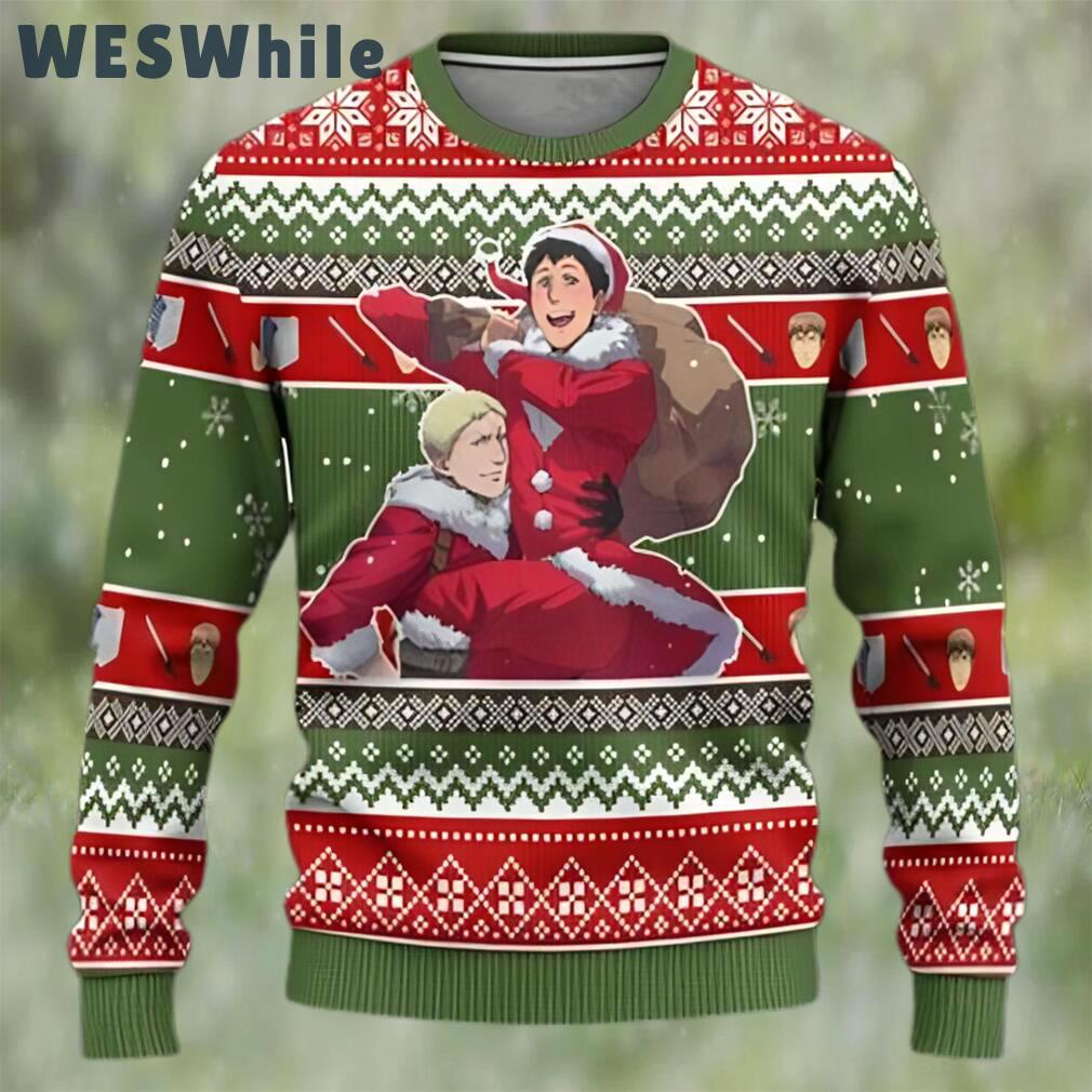 Kaworu x shinji anime ugly christmas sweater custom neon genesis evangelion Christmas Ugly Sweater