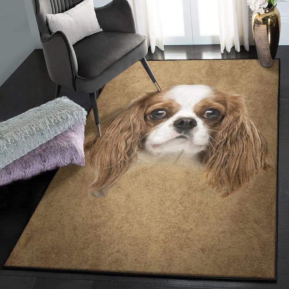 King washable area rugs, cavalier king charles rug Rectangle Rug