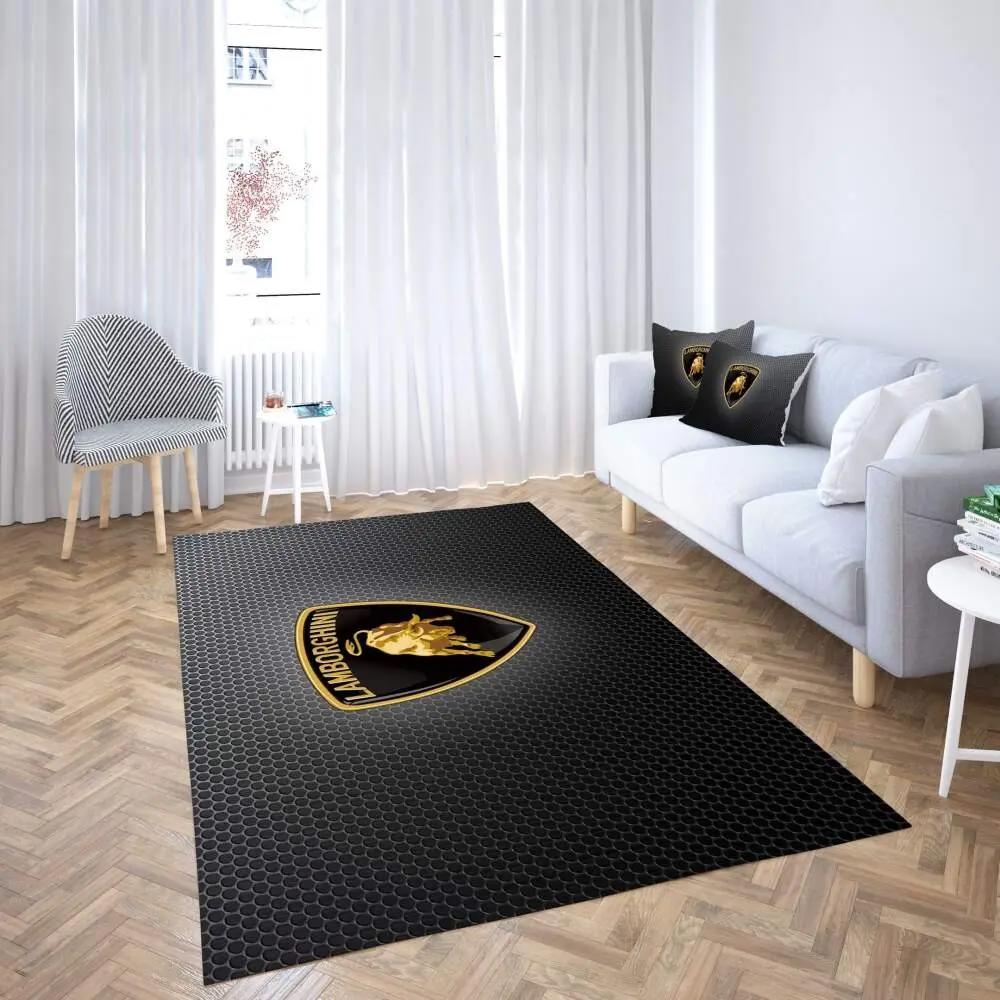 Lamborghini area rug living room carpet rug regtangle carpet floor decor home decor Rectangle Rug