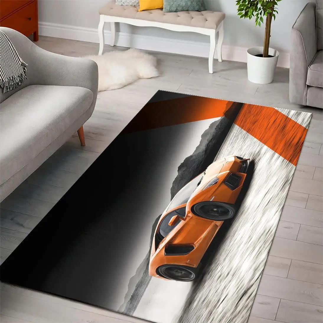 Lamborghini aventador super cars fn200233 area rug rug regtangle carpet floor decor home decor Rectangle Rug