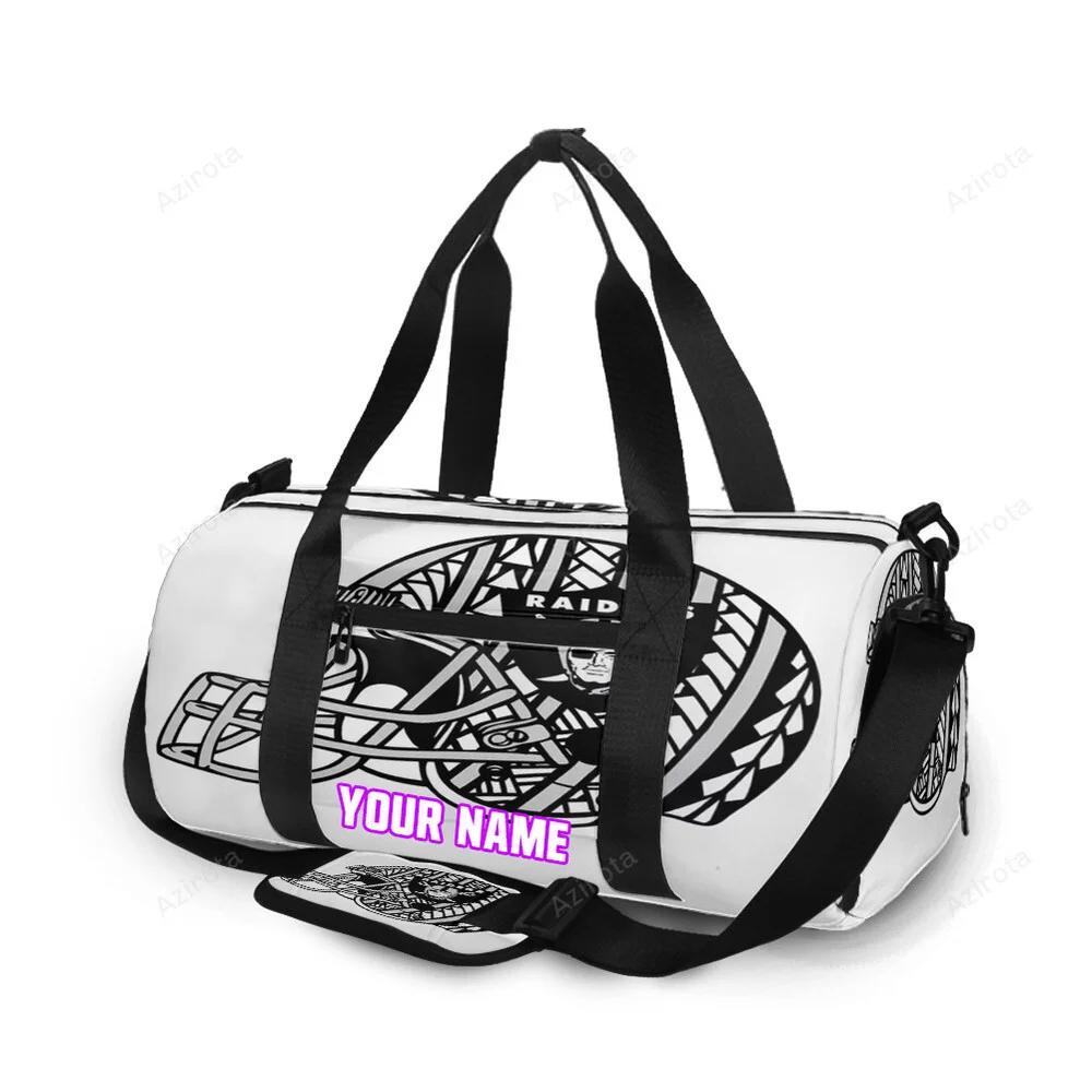 Las vegas raiders helmet triba personalized name travel bag gym bag 140 Travel Bag