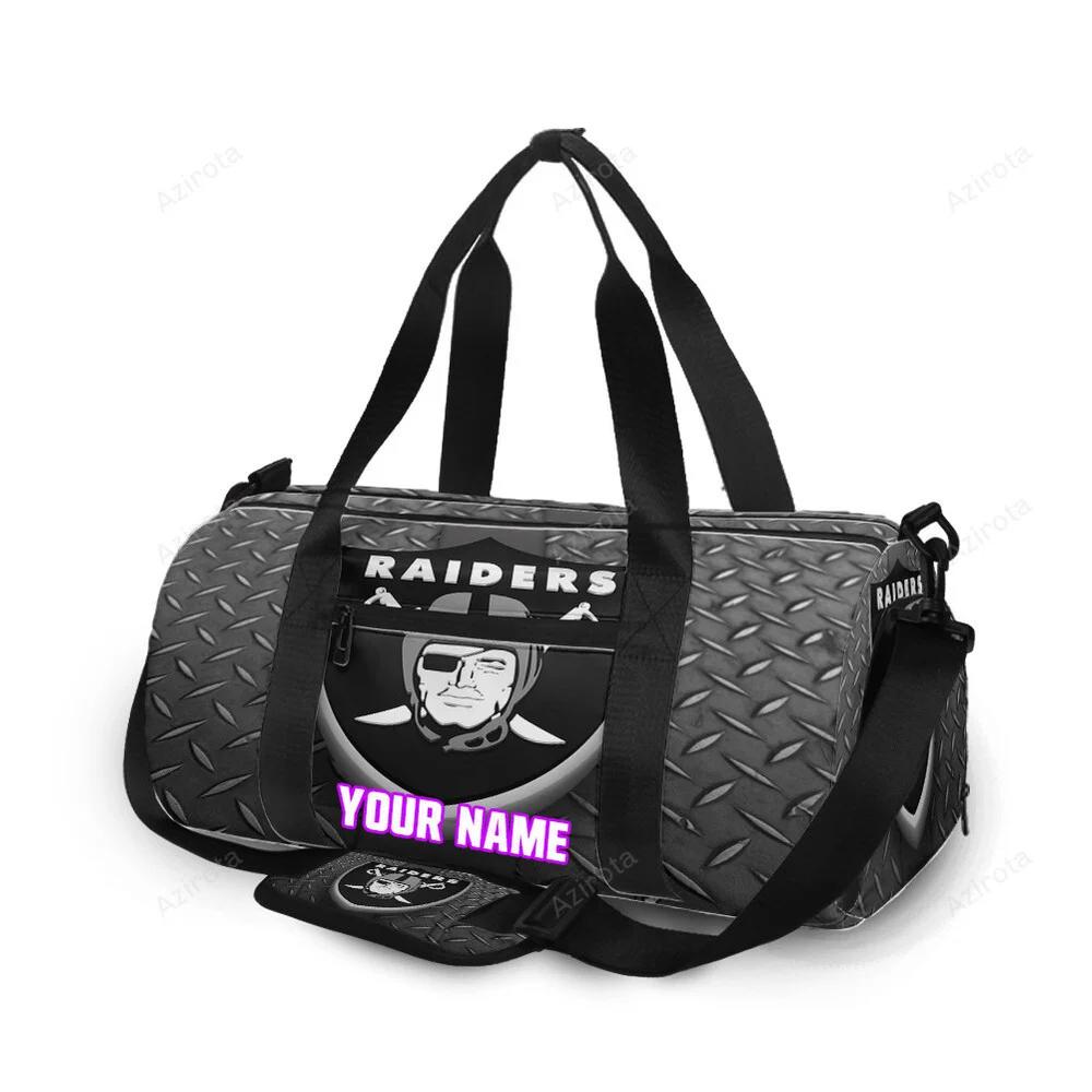 Las vegas raiders logo art15 personalized name travel bag gym bag 494 Travel Bag