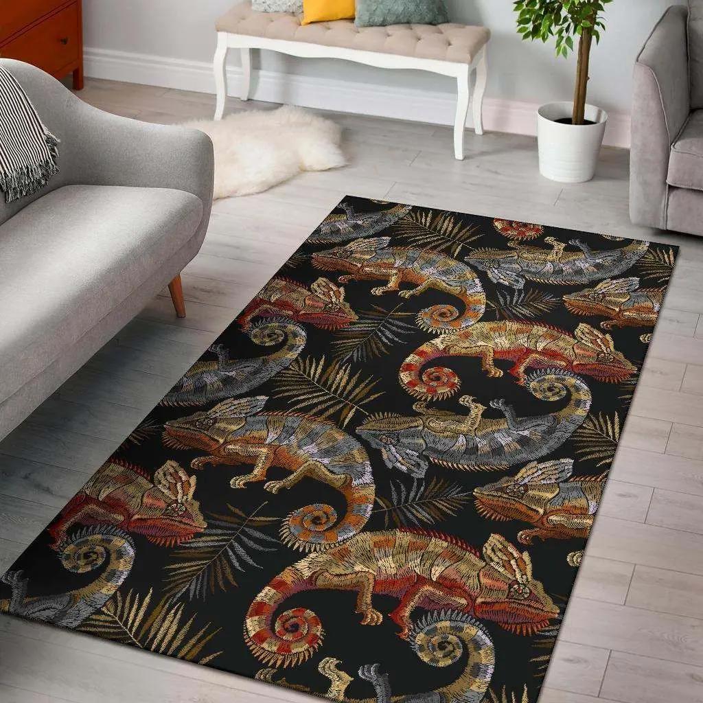 Lemur pattern print area rug living room rug home decor Rectangle Rug