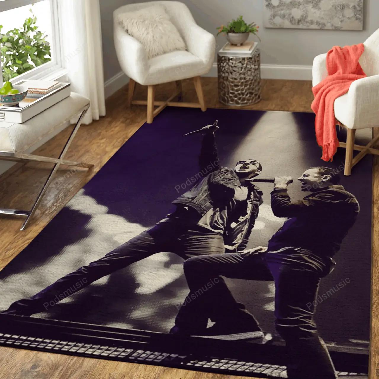 Linkin pak 323 music art for fans area rug living room carpet rug regtangle carpet floor decor home decor Rectangle Rug