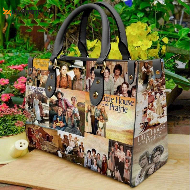 Little house on the prairie leather handbag gift for women 463 Women Leather Hand Bag