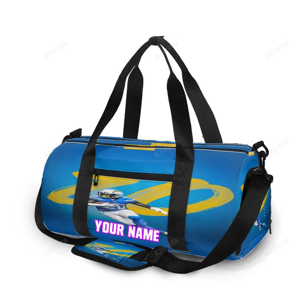 Los angeles chargers 20 desmond king personalized name travel bag gym bag 352 Travel Bag