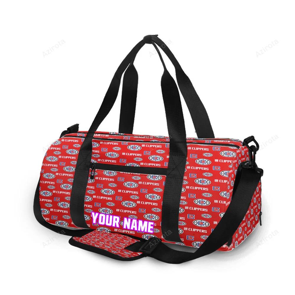 Los angeles clippers logo3 personalized name travel bag gym bag 1675 Travel Bag