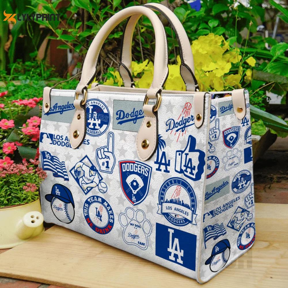 Los angeles dodgers leather hand bag gift for women’s day: perfect women s day gift for dodgers fans 3807 Women Leather Hand Bag