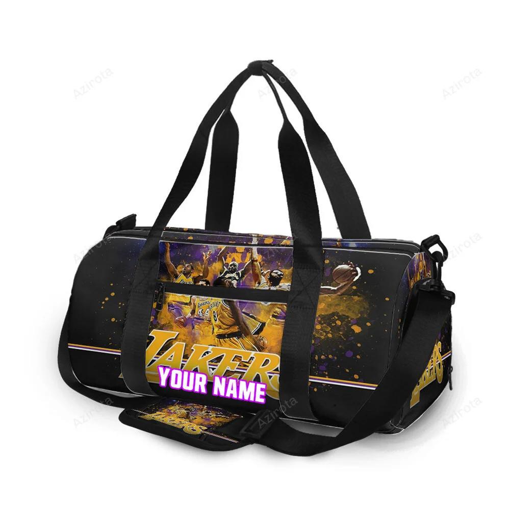 Los angeles lakers players v18 personalized name travel bag gym bag 2104 Travel Bag