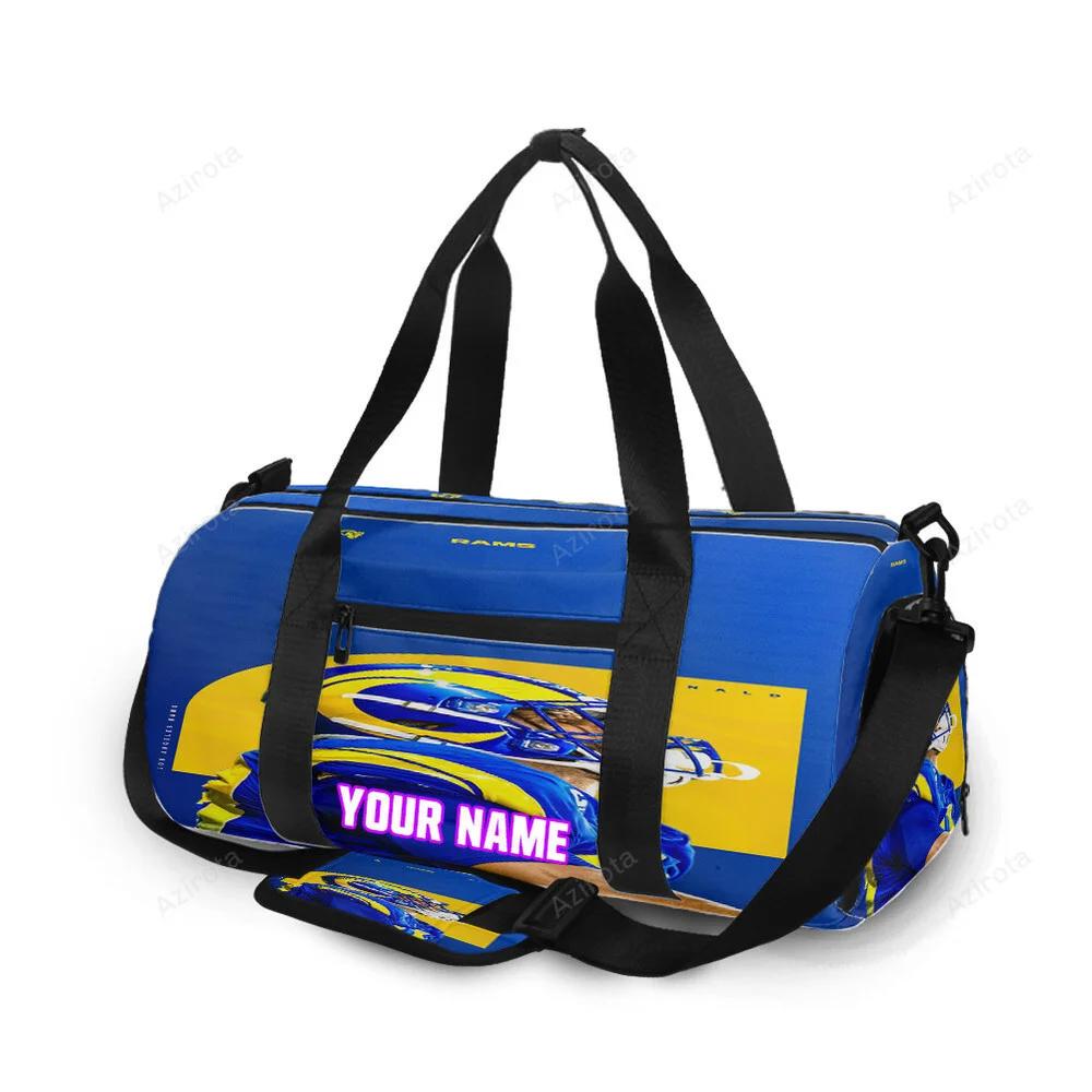 Los angeles rams aaron donald1 personalized name travel bag gym bag 544 Travel Bag