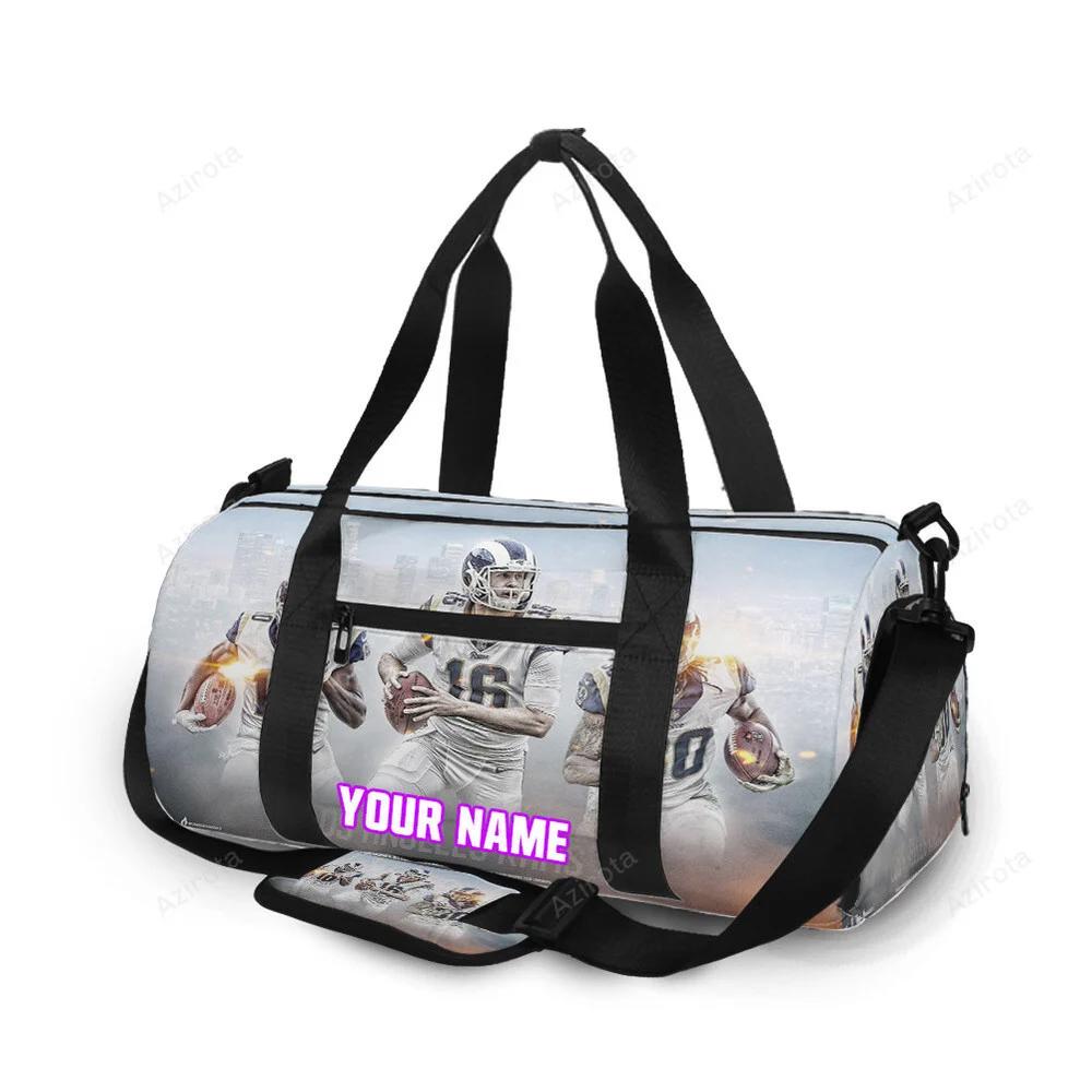 Los angeles rams all players3 personalized name travel bag gym bag 599 Travel Bag