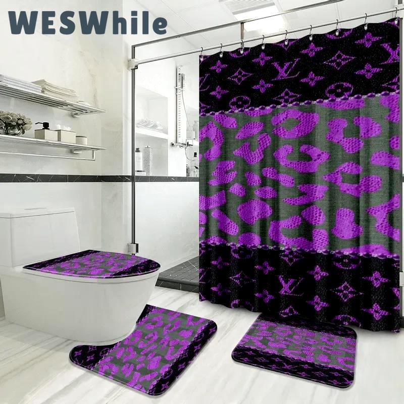 Louis vuitton bathroom set hypebeast home decor bath mat luxury fashion brand Bathroom Set