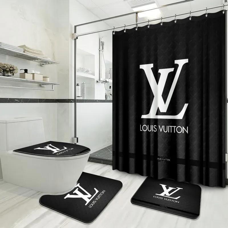 Louis vuitton hypebeast bath mat luxury fashion brand home decor bathroom sets Bathroom Set