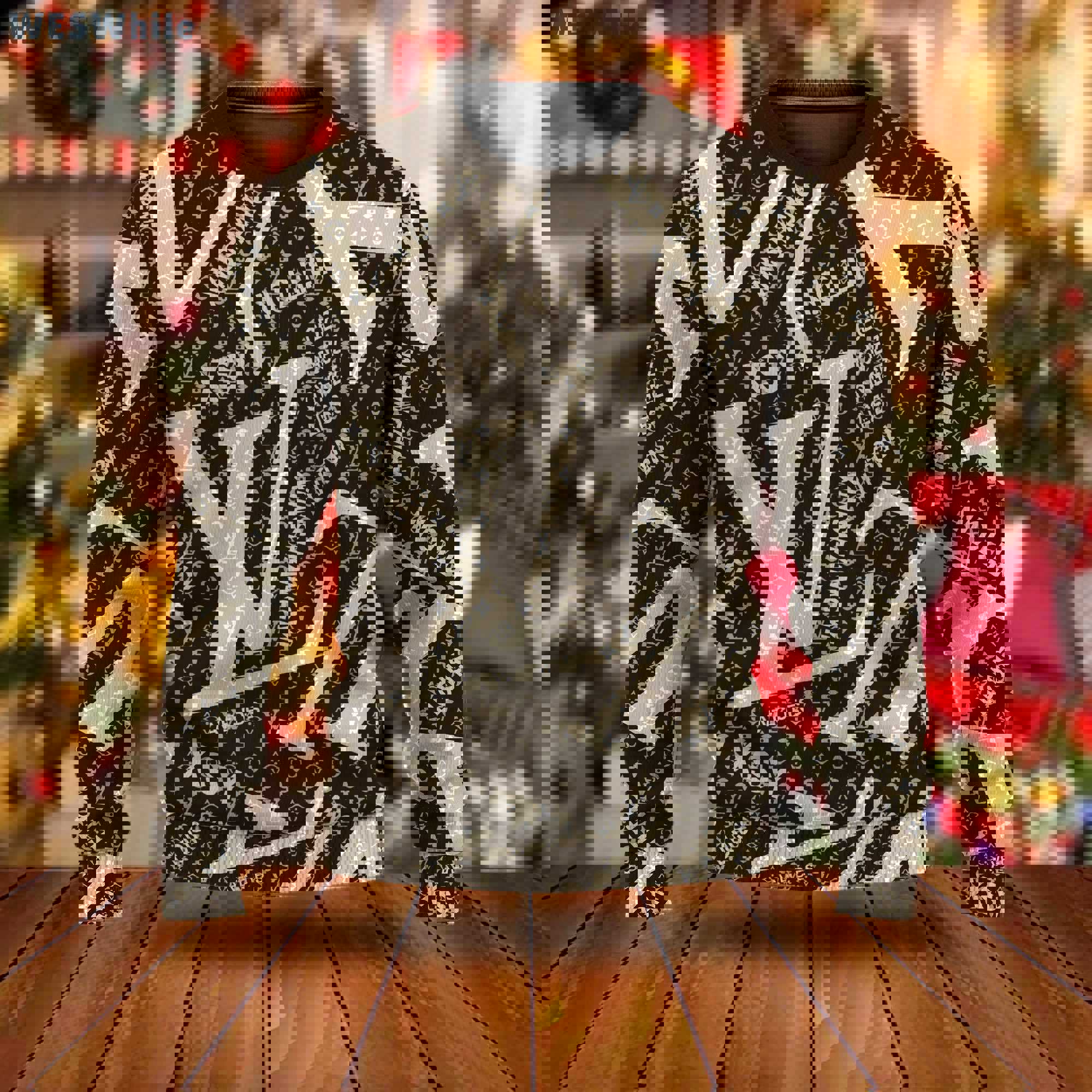 Louis vuitton luxury ugly christmas sweaterhot 2025 style 141 Christmas Ugly Sweater