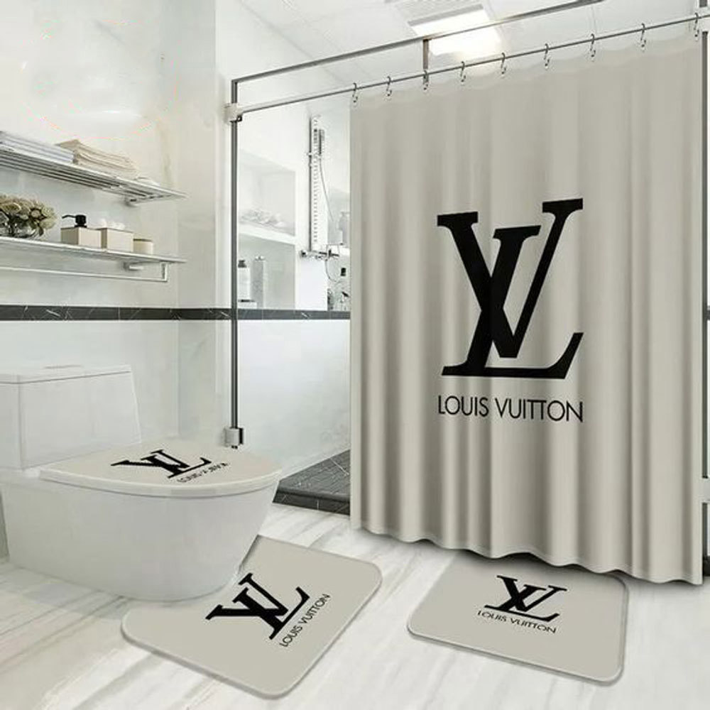 Louis vuitton lv bath mat bathroom sets home decor luxury fashion brand hypebeast Bathroom Set