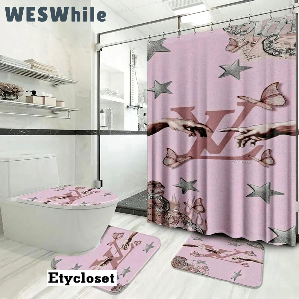 Louis vuitton lv couple hand bath mat home decor luxury fashion brand hypebeast bathroom sets Bathroom Set