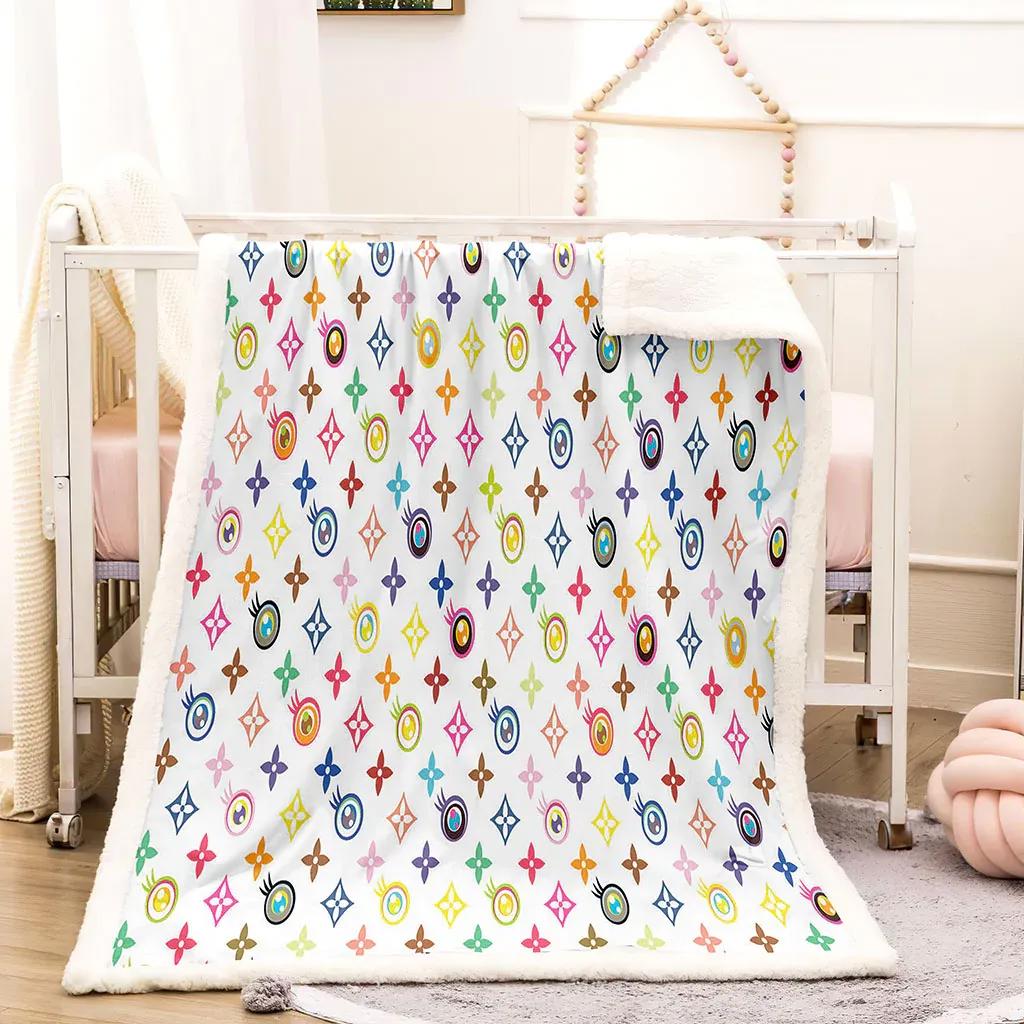 Louis vuitton multicolor lollipop luxury brand premium blanket fleece home decor 11 Blanket Fleece