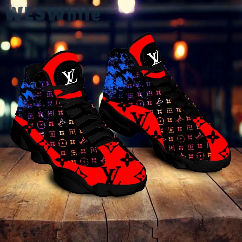 Louis vuitton red blacks best louis vuitton l-jd13 Air Jordan 13 Full Size Shoes Gifts For Men Women For Fans Sneakers