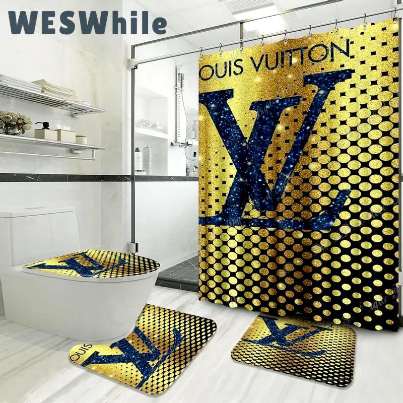 Louis vuitton yellow limited luxury brand bathroom set home decor Bathroom Set