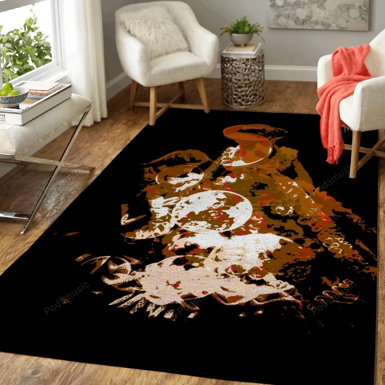 Lovers man life style music art for fans area rug living room carpet rug regtangle carpet floor decor home decor Rectangle Rug