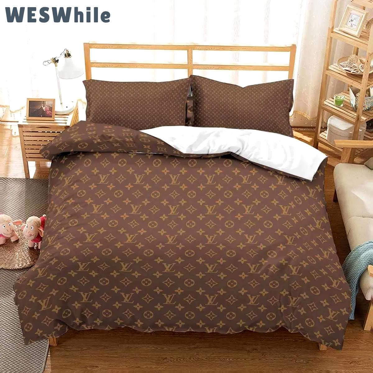 Luxury french fashion bedding sets duvet cover bedroom sets bedset bedlinen best luxury bed sets gift thankgivings and christmas Bedding Sets