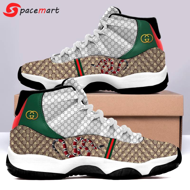 Luxury gucci snake air jordan 11 custom shoes gucci sneakers jd110133 Air Jordan 11