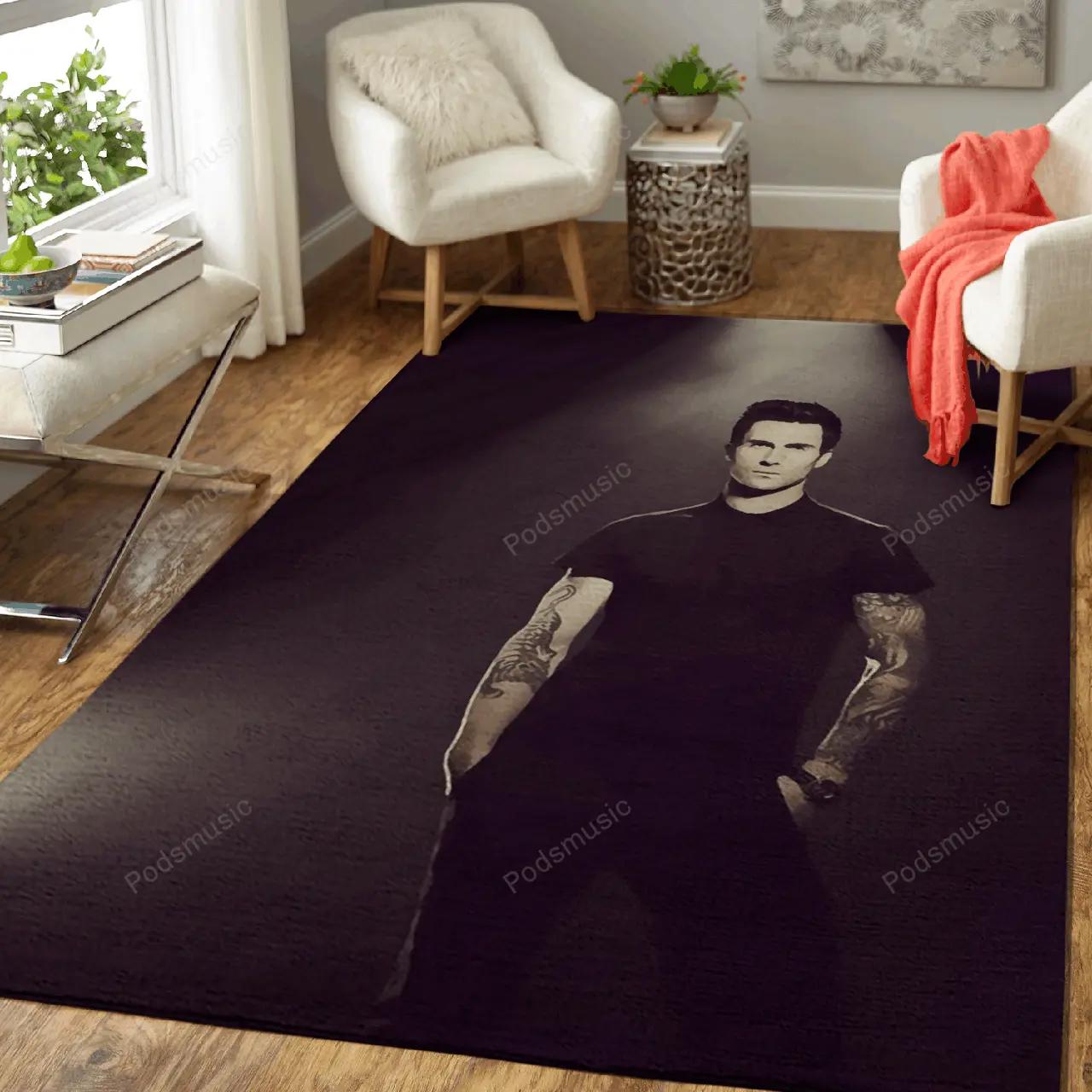 Maroon 5 41 music art for fans area rug living room carpet rug regtangle carpet floor decor home decor Rectangle Rug