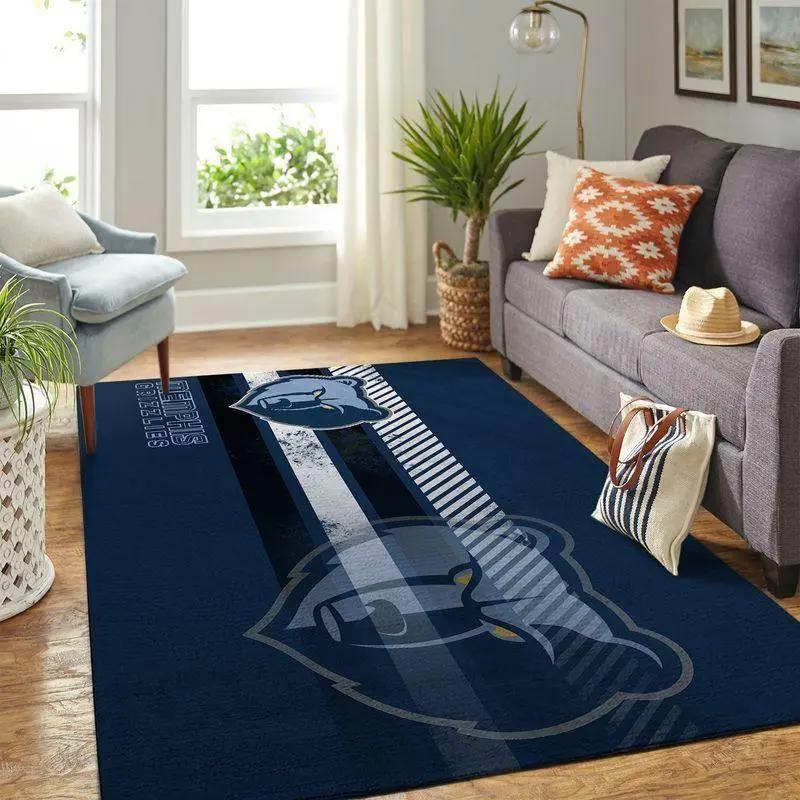 Memphis grizzlies nba basketball carpet living room rug regtangle carpet v4595 Rectangle Rug