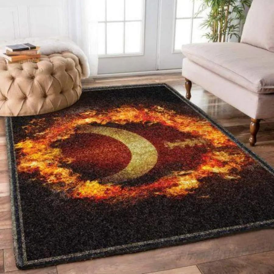 Menlo oaks ncaa basketball rug living room rug home decor room carpet sport custom area floor home decor Rectangle Rug