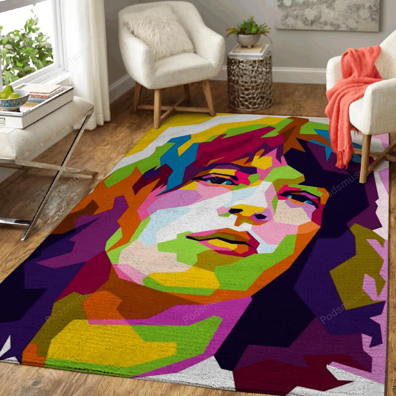 Mick jagger legendary music art for fans area rug living room carpet rug regtangle carpet floor decor home decor Rectangle Rug