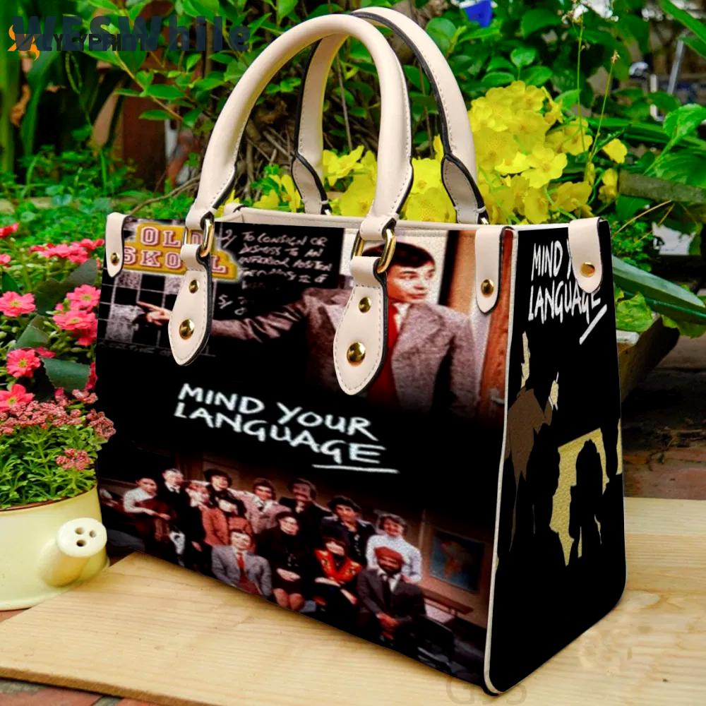 Mind your language leather bag g95 1098 Women Leather Hand Bag