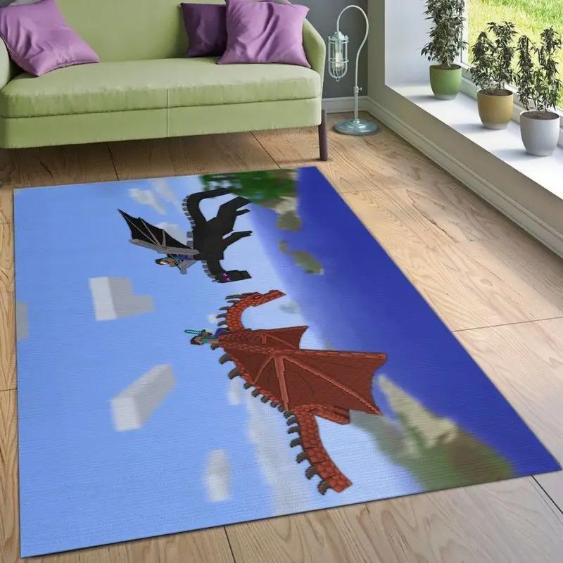 Minecraft 27 area rug living room and bed room rug rug regtangle carpet floor decor home decor Rectangle Rug