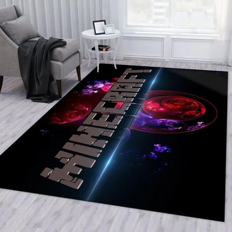 Minecraft 4 area rug living room and bed room rug rug regtangle carpet floor decor home decor Rectangle Rug
