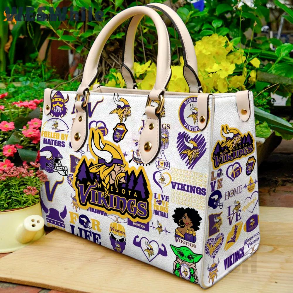 Minnesota vikings leather bag for women gift 1544 Women Leather Hand Bag