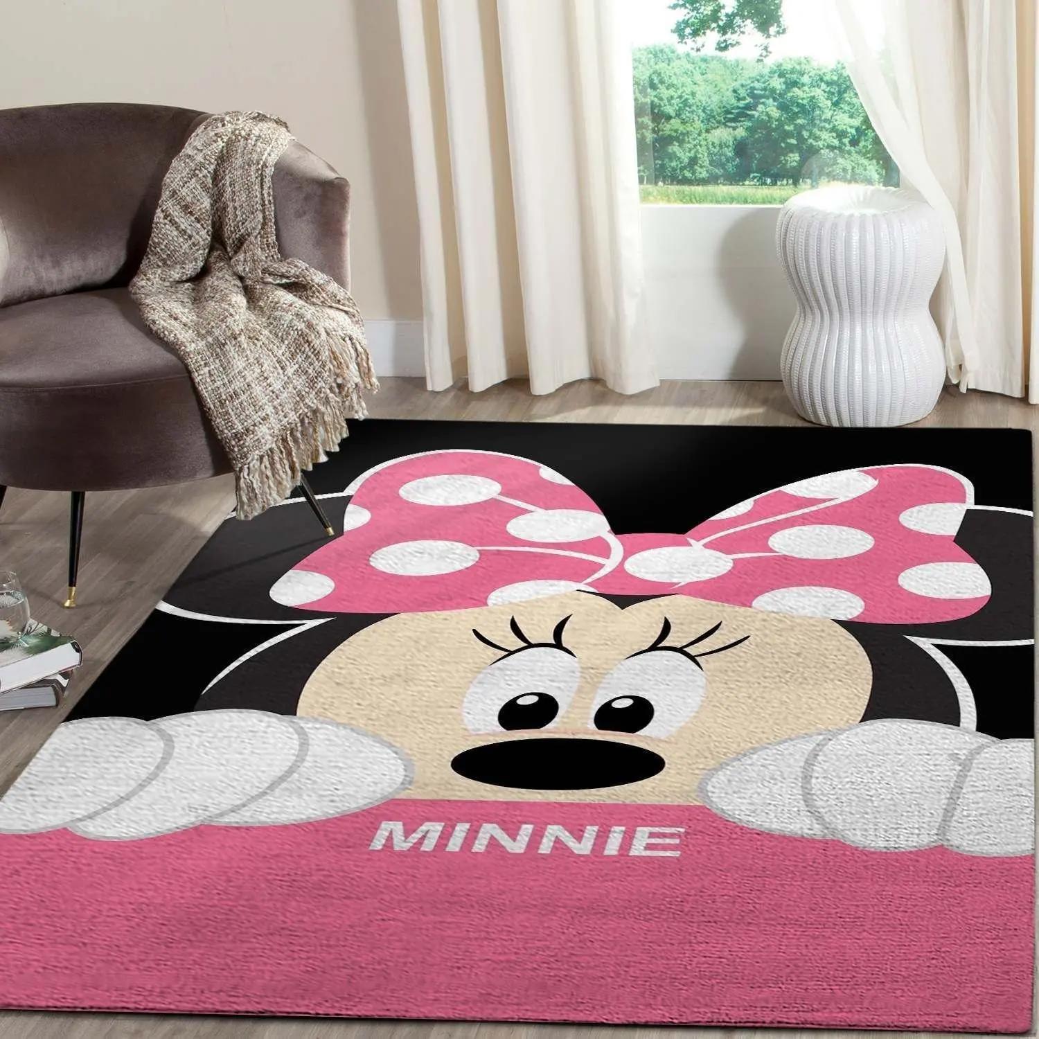 Minnie mouse area rugs disney movies living room carpet fn121212 rug Rectangle Rug