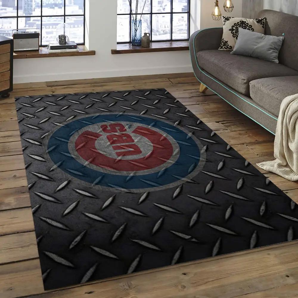 Mlb chicago cubs baseball team logo rectangle area cc16 Rectangle Rug
