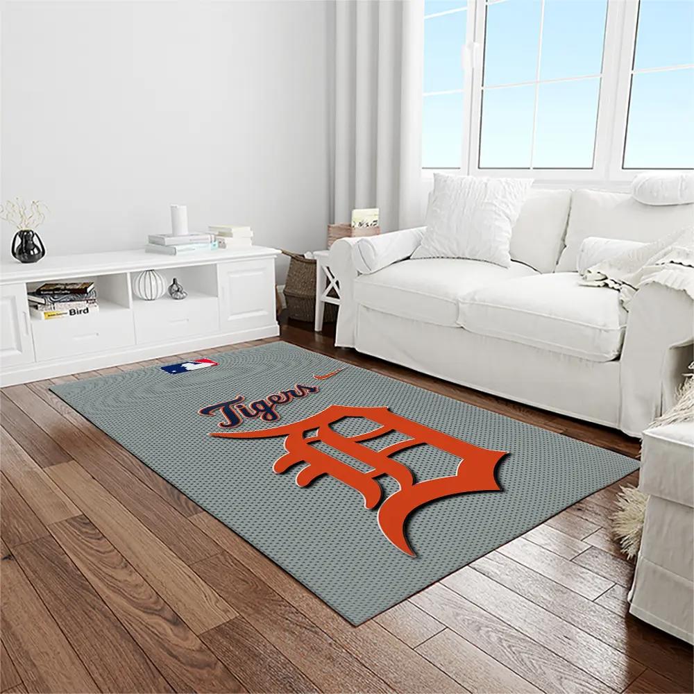 Mlb detroit tigers baseball team logo rectangle area rug dt20 Rectangle Rug