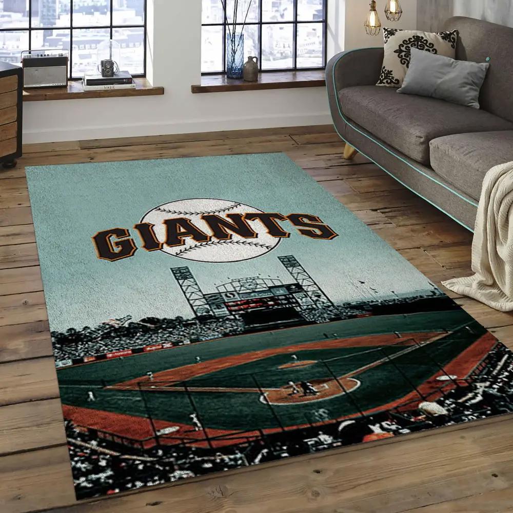 Mlb san francisco giants baseball team logo rectangle area sfg04 Rectangle Rug