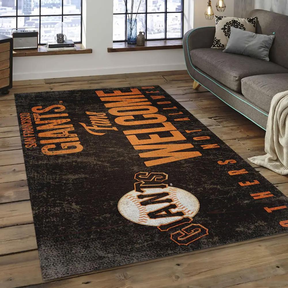 Mlb san francisco giants baseball team logo rectangle area sfg15 Rectangle Rug