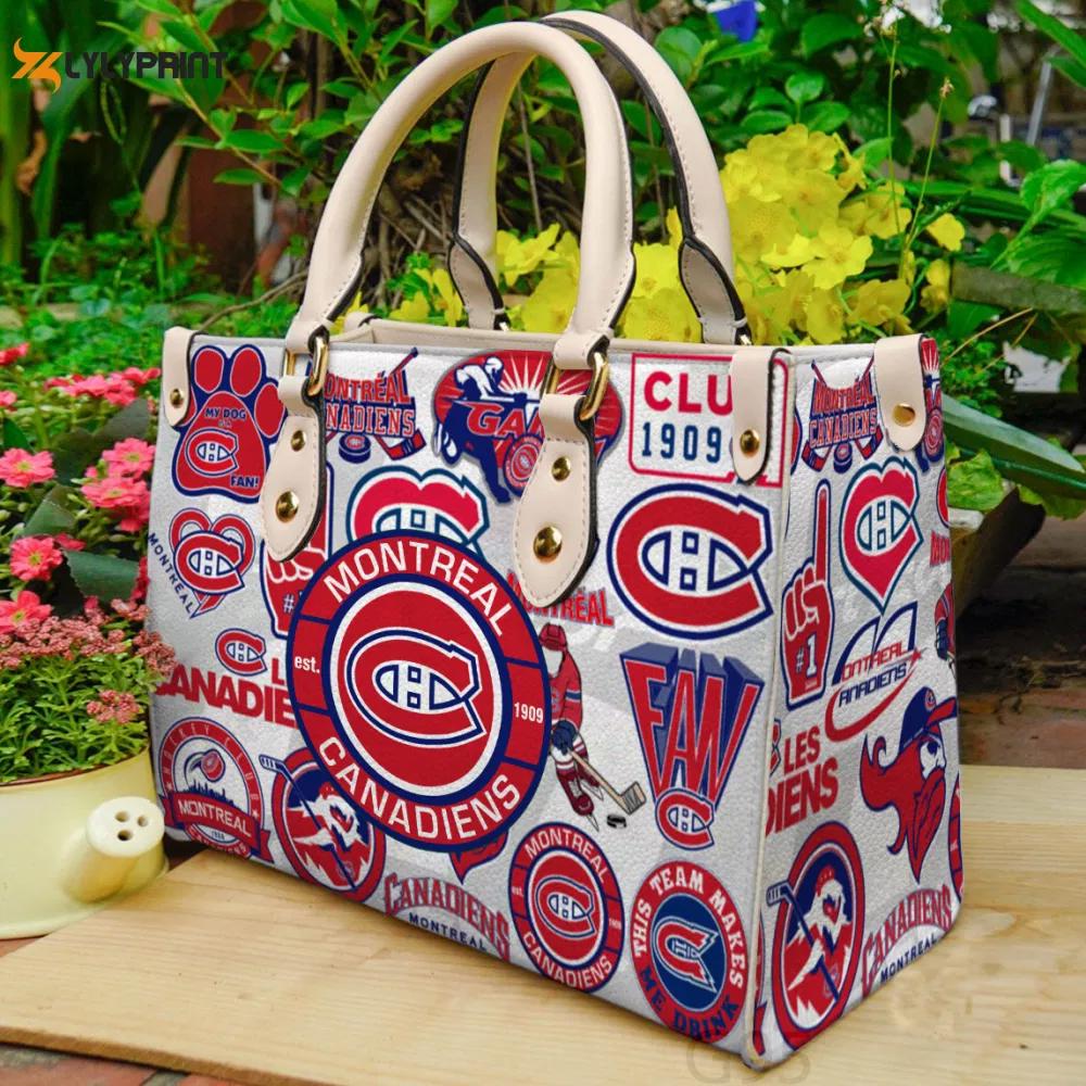Montreal canadiens hand leather bag for women gift 2197 Women Leather Hand Bag