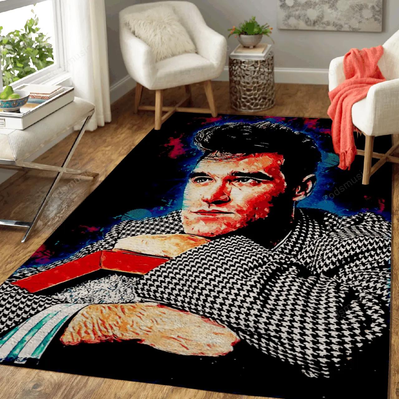 Morrissey music art for fans area rug living room carpet rug regtangle carpet floor decor home decor Rectangle Rug