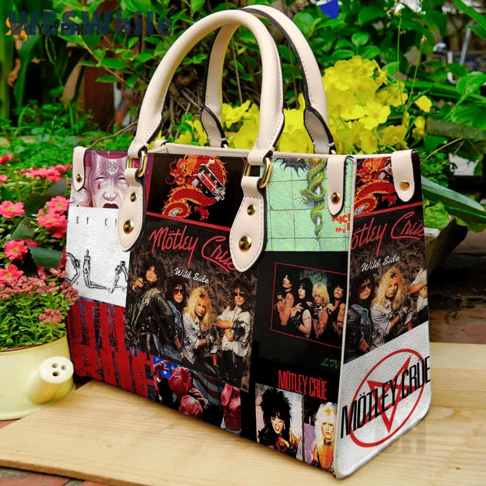 Motley crue leather hand bag gift for women’s day – stylish women s day gift with ch detailing 3689 Women Leather Hand Bag