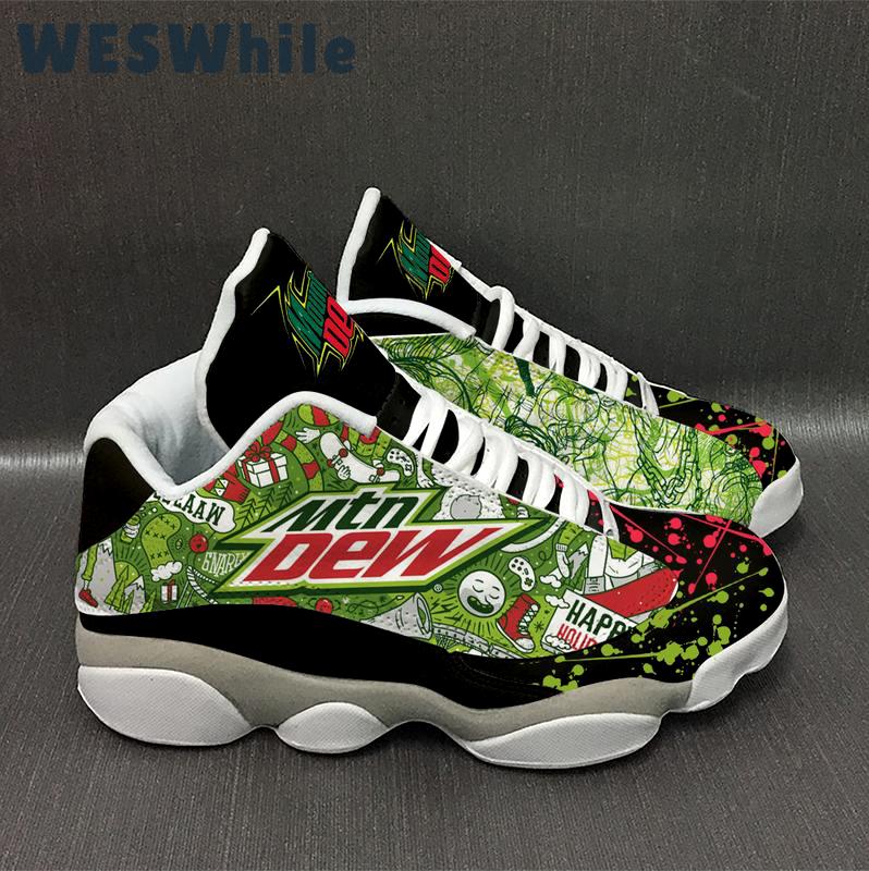 Mountain dew drink forms sport Air Jordan 13 Gifts For Men Women Sneakers For Fans Shoes Full Size