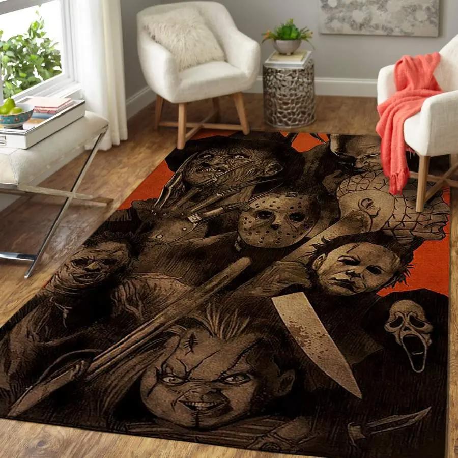 Murderverse for halloween area rug living room rug home decor floor decor hc290830 Rectangle Rug