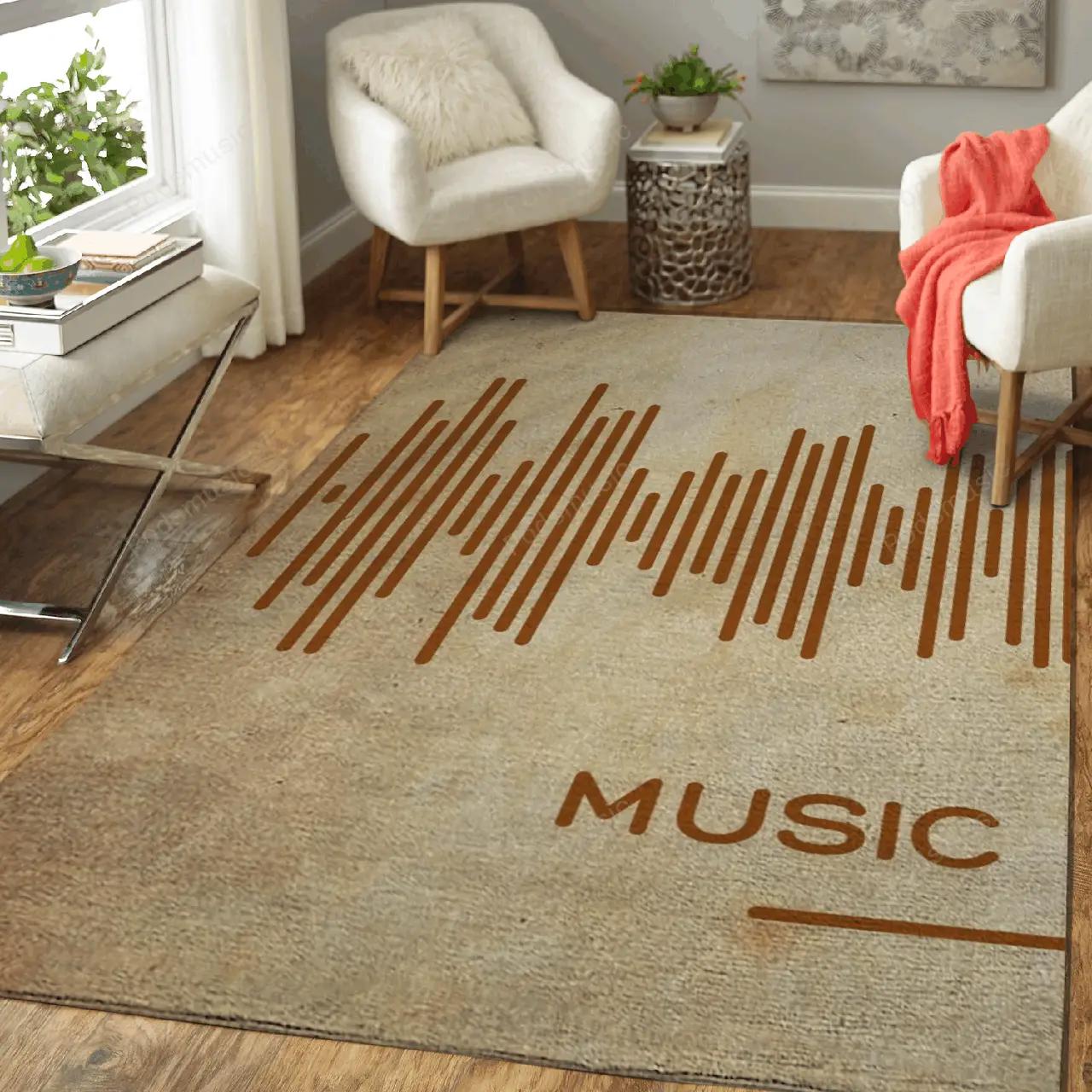 Music was my first love 1 music art for fans area rug living room carpet rug regtangle carpet floor decor home decor Rectangle Rug