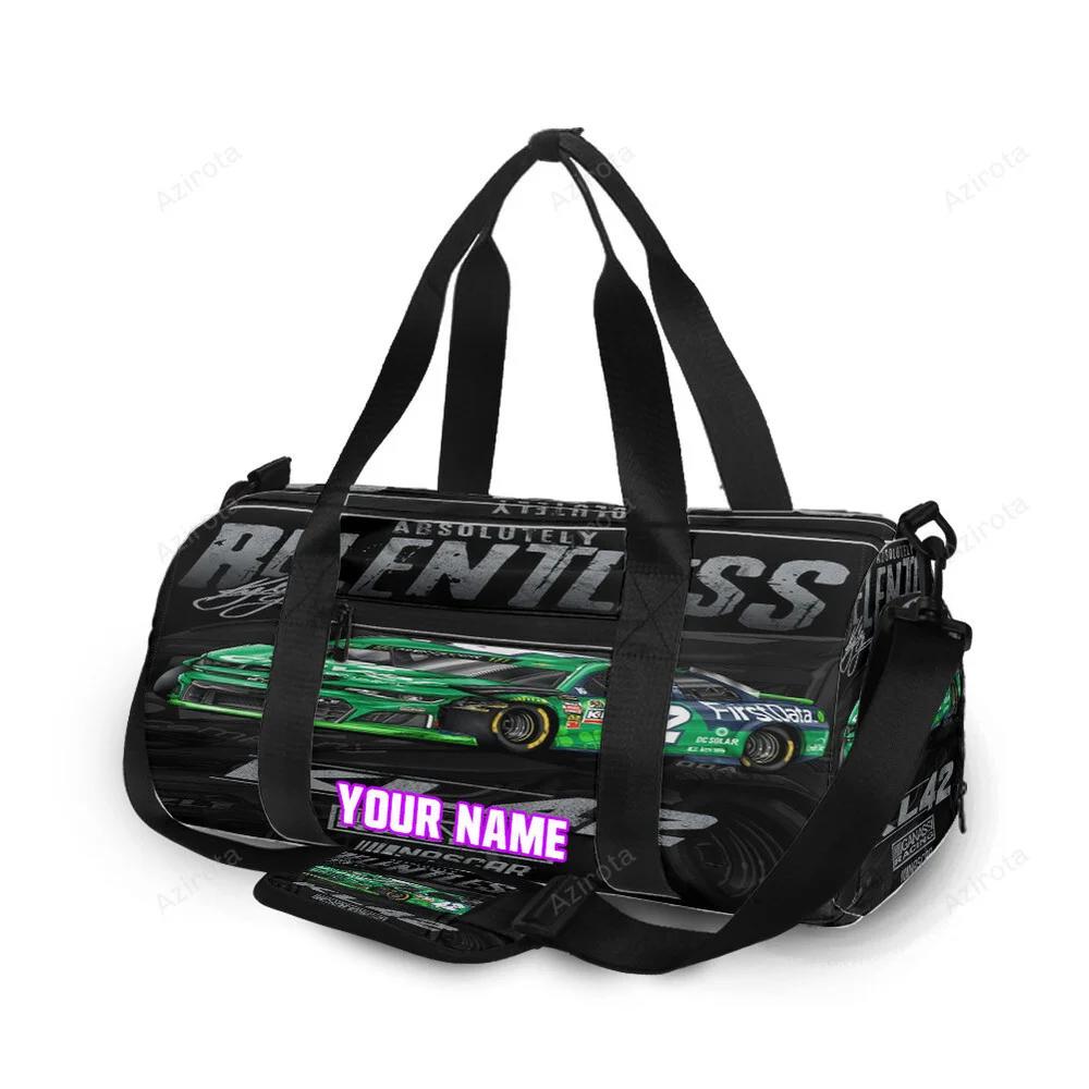 Nascar chip ganassi racing cars2 personalized name travel bag gym bag 602 Travel Bag