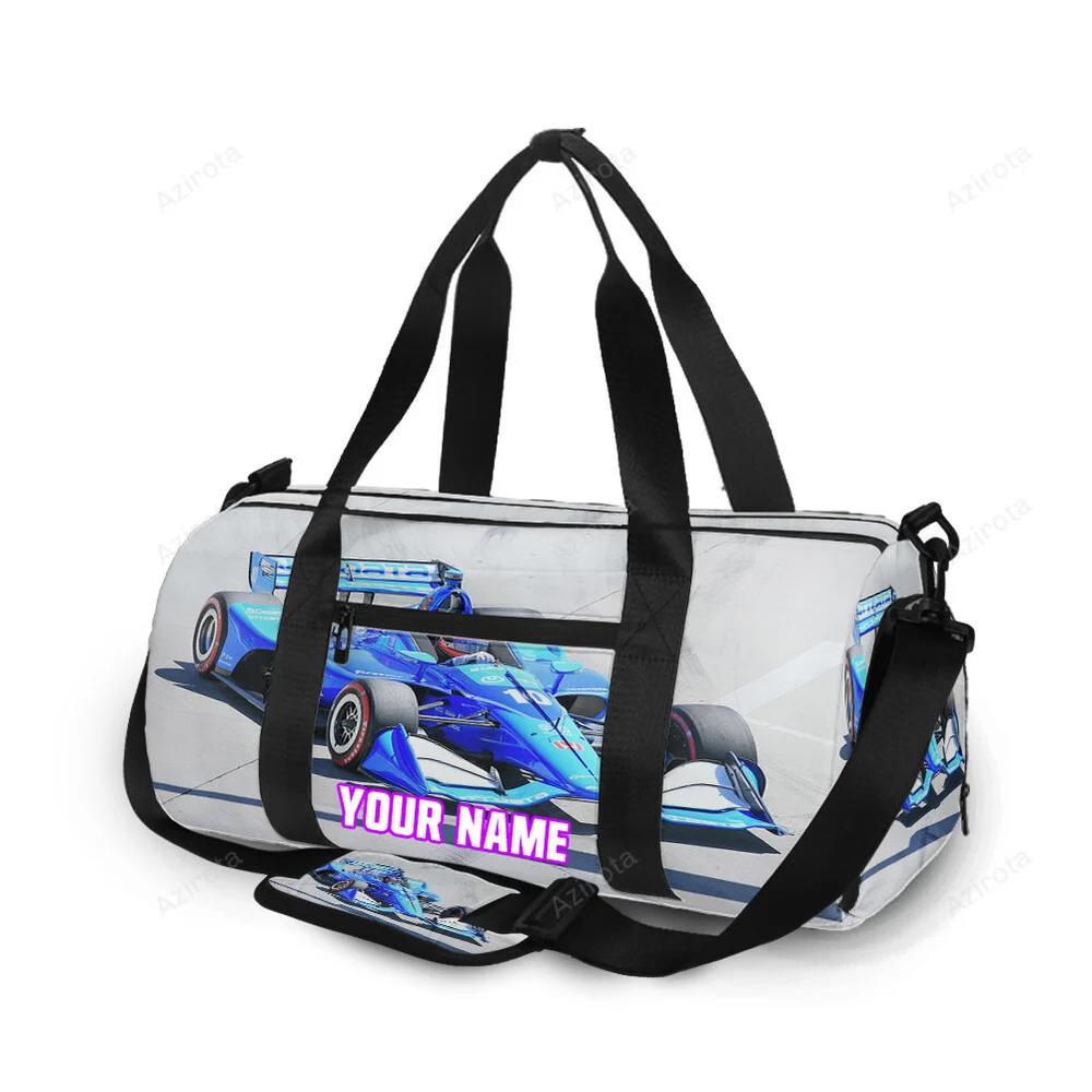 Nascar chip ganassi racing felix rosenqvist1 personalized name travel bag gym bag 625 Travel Bag