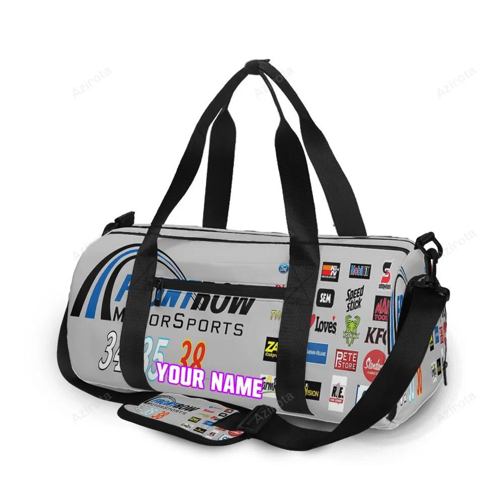 Nascar front row motor sports logo1 personalized name travel bag gym bag 1676 Travel Bag