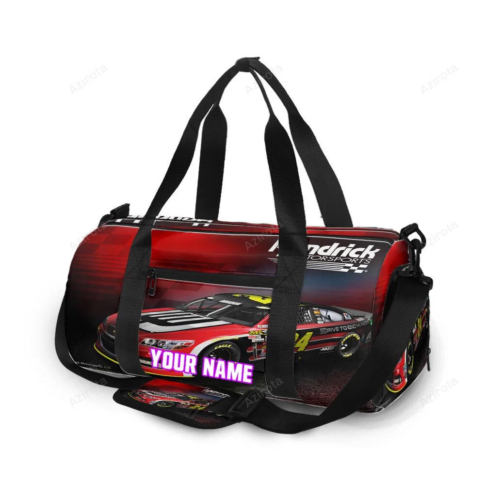 Nascar hendrick motorsports car14 personalized name travel bag gym bag 2131 Travel Bag
